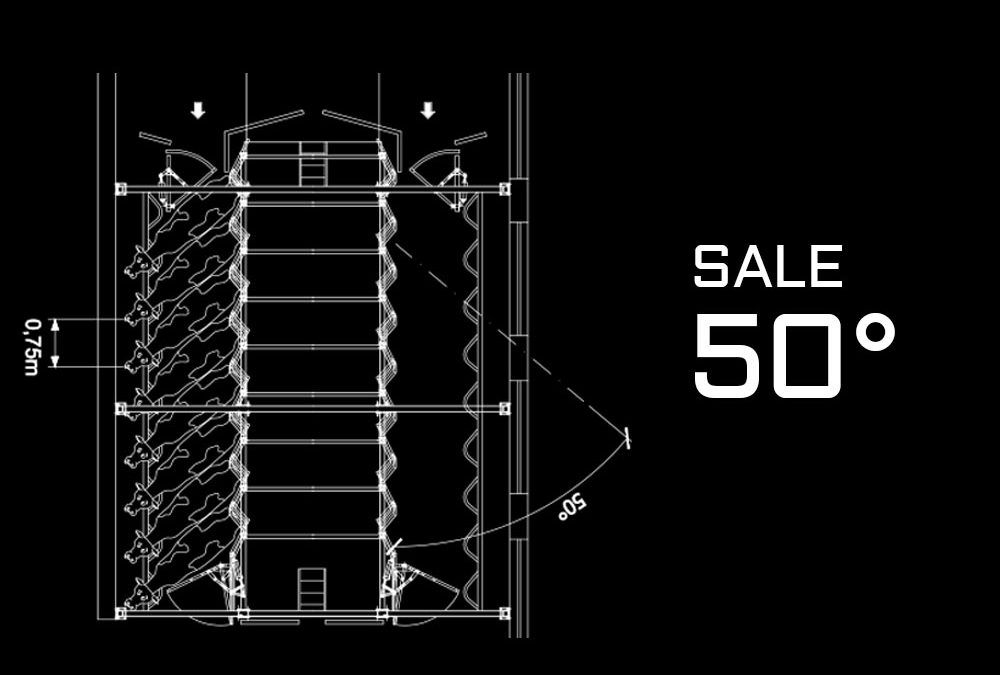 Impianti di mungitura a 50°