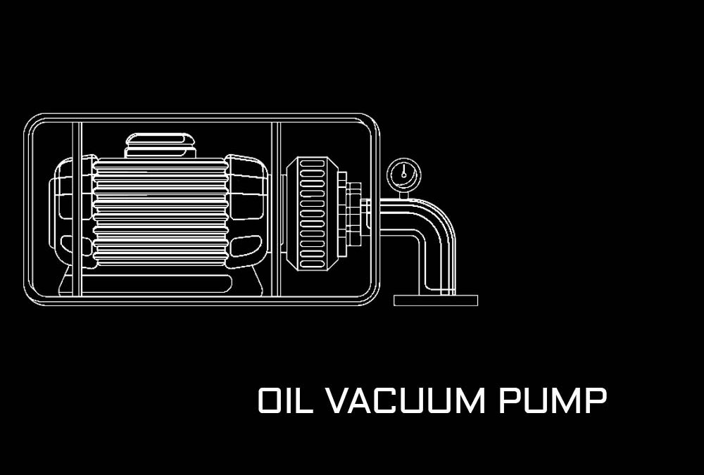 Oil vacuum pump