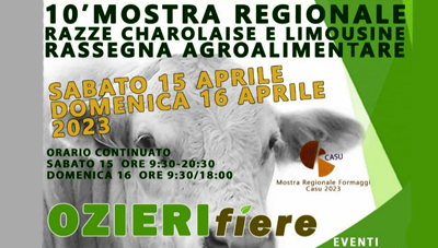 RASSEGNA REGIONALE RAZZE CHAROLAISE E LIMOUSINE – OZIERI (SS) ITALY 15-16 APRILE 2023